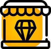 Diamond Shop Creative Icon Design vector