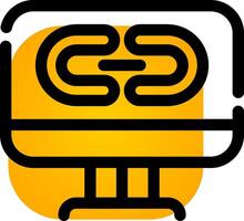 Link Creative Icon Design vector