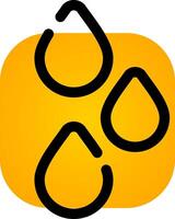 Raindrops Creative Icon Design vector