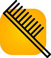 Hair Comb Creative Icon Design vector