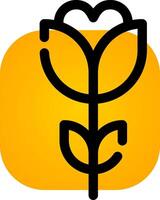 Flower Tulip Creative Icon Design vector