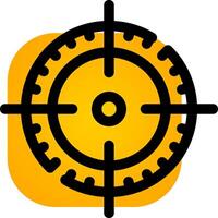 Glyph Gradient Circle Design vector