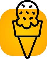 Ice Cream Creative Icon Design vector