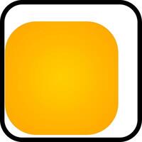 Glyph Gradient Circle Design vector