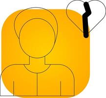Alone Creative Icon Design vector
