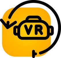 Virtual Reality Creative Icon Design vector