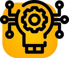 Technology Disruption Creative Icon Design vector