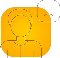 Self Awareness Creative Icon Design vector