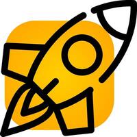 Rocket Creative Icon Design vector
