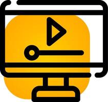 Video Player Creative Icon Design vector