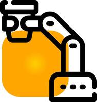 Robot Barista Creative Icon Design vector