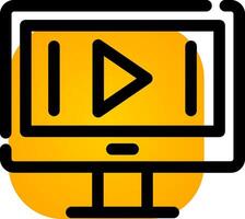 Video Marketing Creative Icon Design vector