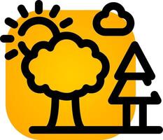 Trees Creative Icon Design vector
