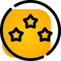 Glyph Gradient Circle Design vector