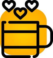 Love Tea Creative Icon Design vector