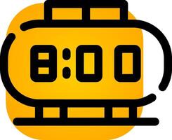 diseño de icono creativo de reloj digital vector