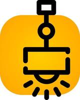 Hanging Lamp Creative Icon Design vector