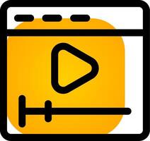 Video Creative Icon Design vector