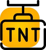 diseño de icono creativo tnt vector