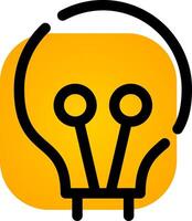 Light Bulb Creative Icon Design vector