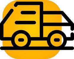 Garbage Truck Creative Icon Design vector