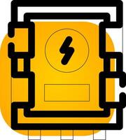 Electrical Panel Creative Icon Design vector