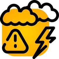 Weather Alert Creative Icon Design vector