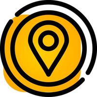 Location Pin Creative Icon Design vector