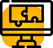 Puzzle Creative Icon Design vector
