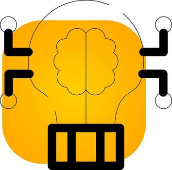 Deep Learning Creative Icon Design vector