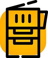 Copy Machine Creative Icon Design vector