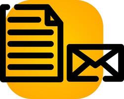 Mail Document Creative Icon Design vector