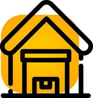 Warehousing Creative Icon Design vector