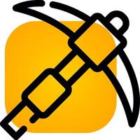 Pickaxe Creative Icon Design vector