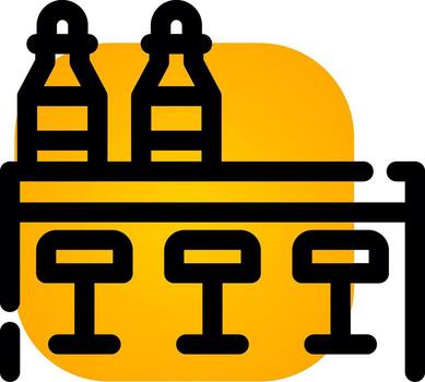 diseño de icono creativo de mesa vector