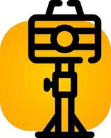 Camera Stand Creative Icon Design vector