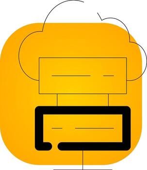 Cloud Computing Creative Icon Design vector