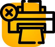 Printer Error Creative Icon Design vector