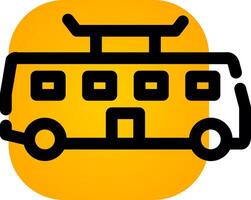 Tramcar Creative Icon Design vector