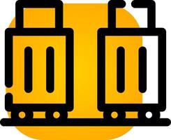 Luggage Creative Icon Design vector