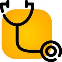 Stethoscope Creative Icon Design vector