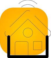 Smart Home Creative Icon Design vector