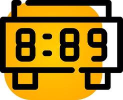 diseño de icono creativo de reloj digital vector