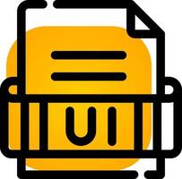 Ui Format Creative Icon Design vector
