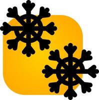 diseño de icono creativo de copo de nieve vector