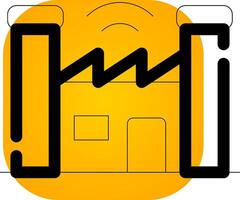 Smart Factory Creative Icon Design vector