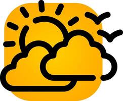 Good Weather Creative Icon Design vector