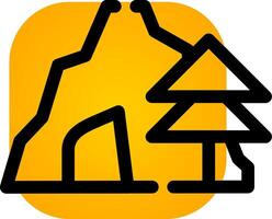 Cave Creative Icon Design vector