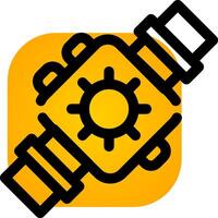 Smartwatch Weather Creative Icon Design vector