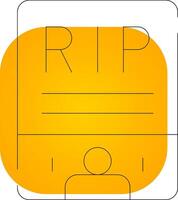 obituario creativo icono diseño vector